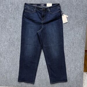 NYDJ Jemma Barrel jeans Women's size 12 wide leg Not Your Daughters Jeans 34x30